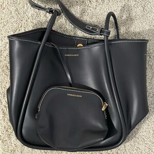 Charles and Keith Tubular Slouchy Tote